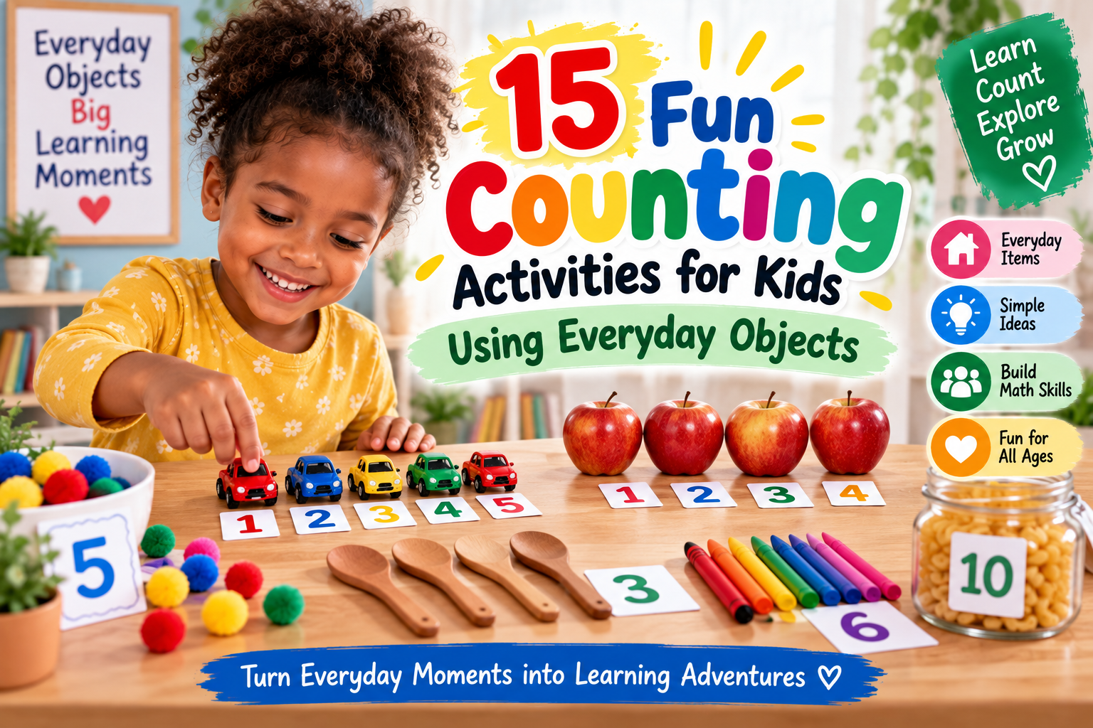 15 Fun Counting Activities for Kids Using Everyday Objects