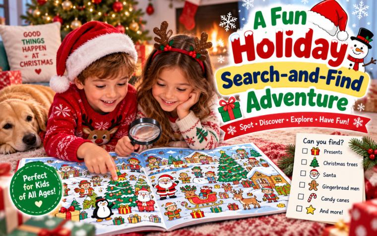 Seasonal Christmas Activities for Kids: A Fun Holiday Search-and-Find Adventure